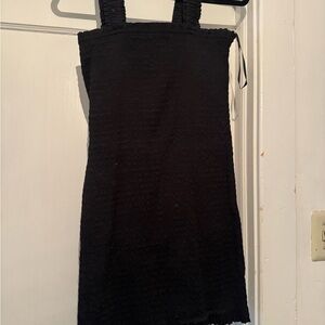 Forever 21 Black Textured Mini Dress